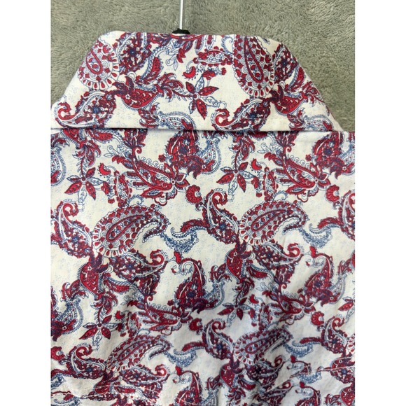 Rafter C Cowboy Collection Short Sleeve Button Up Shirt Small Paisley - Picture 11 of 12